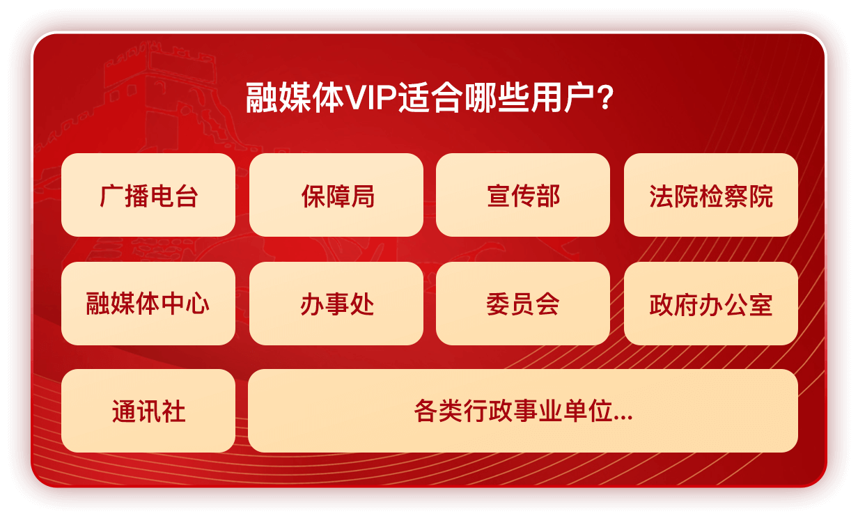 融媒体VIP适合的场景